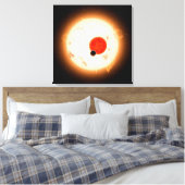 Het Kepler-16 systeem. Canvas Afdruk (Insitu (Slaapkamer))