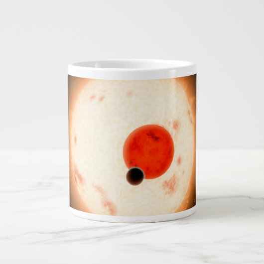 Het Kepler-16 systeem. Grote Koffiekop (Voorkant)