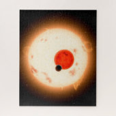 Het Kepler-16 systeem. Legpuzzel (Verticaal)