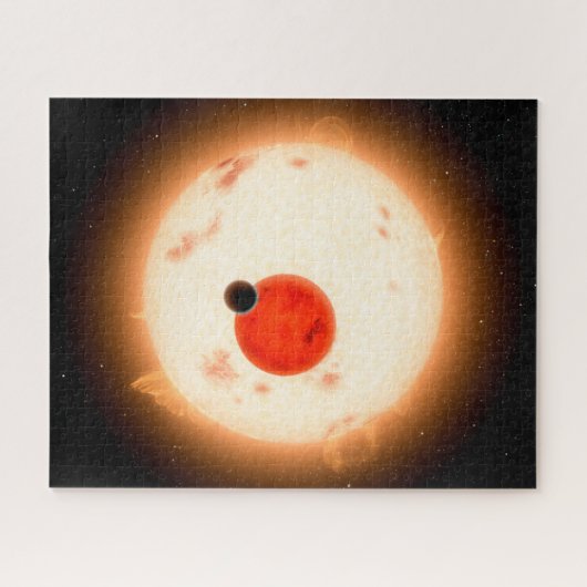 Het Kepler-16 systeem. Legpuzzel (Horizontaal)