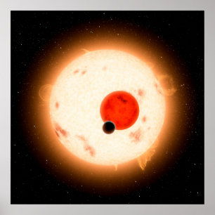 Het Kepler-16 systeem. Poster
