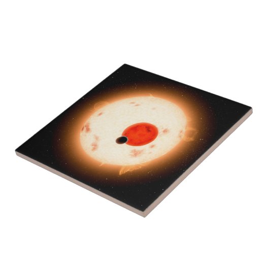 Het Kepler-16 systeem. Tegeltje (Zijkant)