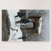 Het kerkhof onder sneeuw – Caspar David Friedrich Legpuzzel (Horizontaal)