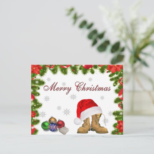 Het kerst Briefkaart (Staand voorkant)