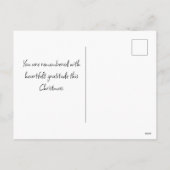 Het kerst Briefkaart | Je wordt herinnerd (Achterkant)