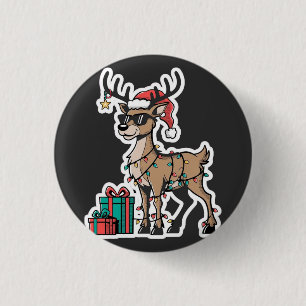 Het Kerst Pickle Crew Pickle Liefhebbers Kerstman  Ronde Button 3,2 Cm