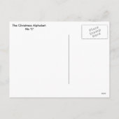 Het kerstalfabet feestdagenkaart (Achterkant)