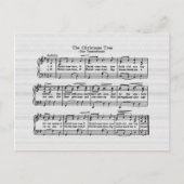Het Kerstboom Song Briefkaart (Voorkant)