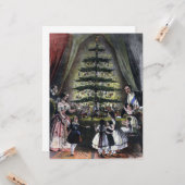 Het Kerstboom van Koningin Victoria Kaart (Voorkant / Achterkant in situ)