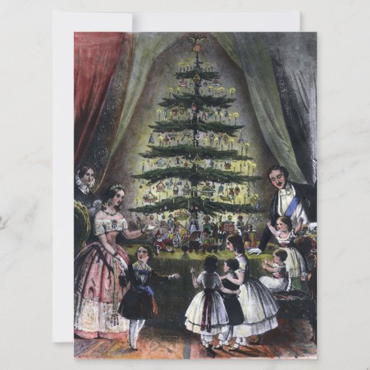 Het Kerstboom van Koningin Victoria Kaart (Voorkant)