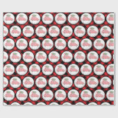 Het kerstboomwerkpapier thuis brengen cadeaupapier (Vlak)