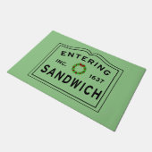 Het kerstbord invoeren deurmat (Schuin)