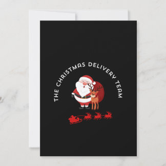Het Kerstcadeau Bezorgteam Kaart