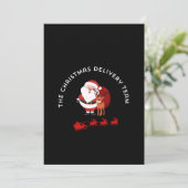 Het Kerstcadeau Bezorgteam Kaart (Staand voorkant)