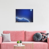 Het kerstcadeau canvas afdruk (Insitu (Woonkamer))