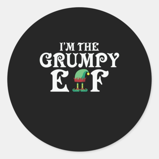 Het kerstcadeau dat ik ben de brutale Elf Ronde Sticker (Voorkant)