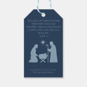 Het Kerstcadeau-etiket – Geboorte van Jezus Cadeaulabel (Achterkant)