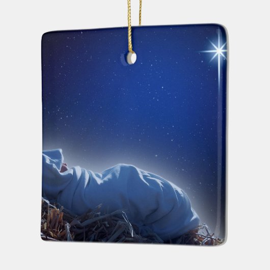 Het kerstcadeau keramisch ornament (Links)