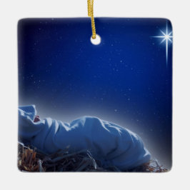 Het kerstcadeau keramisch ornament