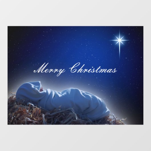 Het kerstcadeau  raamsticker (Vel)