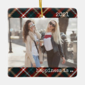 Het kerstcadeautje geluk is dat je als vriend 2 fo keramisch ornament (Voorkant)