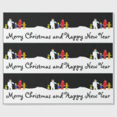 Het kerstcadeautje voor feestdagen cadeaupapier (Vlak)