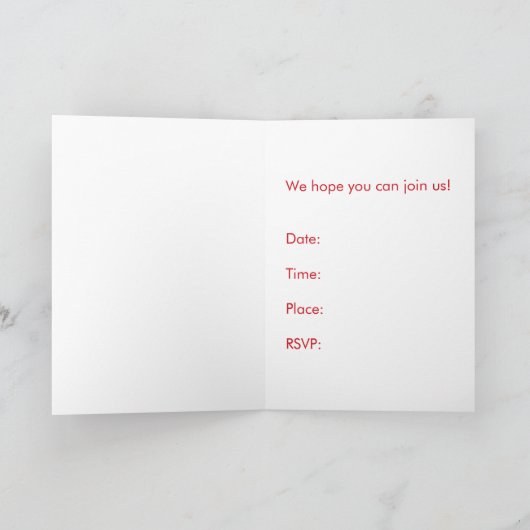 Het kerstfeest - een grappige feestuitnodiging (Binnen)