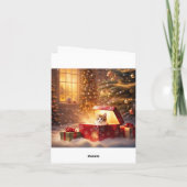 Het kerstfeest feestdagen kaart (Achterkant)