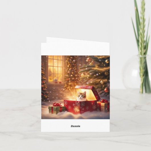 Het kerstfeest feestdagen kaart (Achterkant)