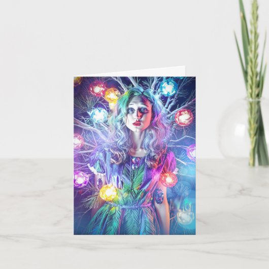 Het kerstfeest feestdagen kaart (Voorkant)