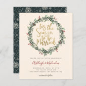 Het kerstfeest is de seizoensweddenschap (Voorkant / Achterkant)