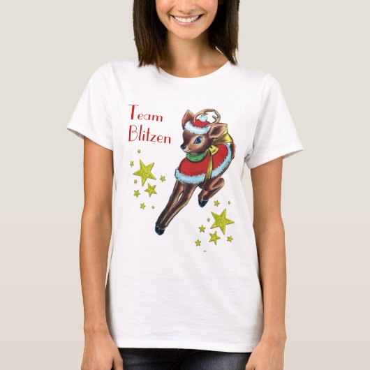 het kerstfeest is een blitzen rendiertshirt t-shirt (Voorkant)
