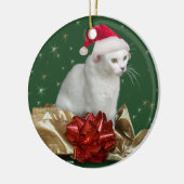 Het kerstfeest keramisch ornament (Links)