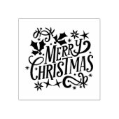 het kerstfeest rubberstempel (Afrduk)