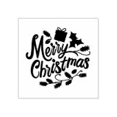 het kerstfeest rubberstempel (Afrduk)