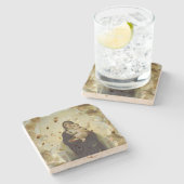 Het kerstfeest van de Adoratie Stenen Onderzetter (Zijkant)