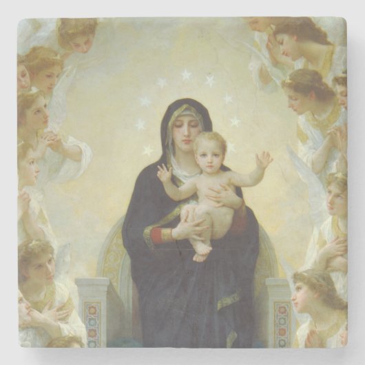 Het kerstfeest van de Adoratie Stenen Onderzetter (Voorkant)