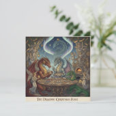 Het kerstfeest van de draken – Uitnodiging voor de (Staand voorkant)