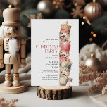 Het kerstfeest van Peking Nutcrackers Kaart<br><div class="desc">Nodig vrienden,  familie of collega's uit om het feestelijke seizoen te vieren met deze leuke uitnodigingen voor kerstfeestjes. Het ontwerp is voorzien van 3 waterverf notenkrakers. Pas deze leuke feestuitnodiging aan met uw type evenement,  waardoor het ideaal is voor kerstfeesten,  feestsoirees,  bedrijfsevenementen,  sjabloon cocktailparty's en meer!</div>