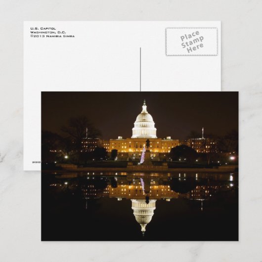 Het kerstfeest van Washington D.C. Briefkaart (Voorkant / Achterkant)