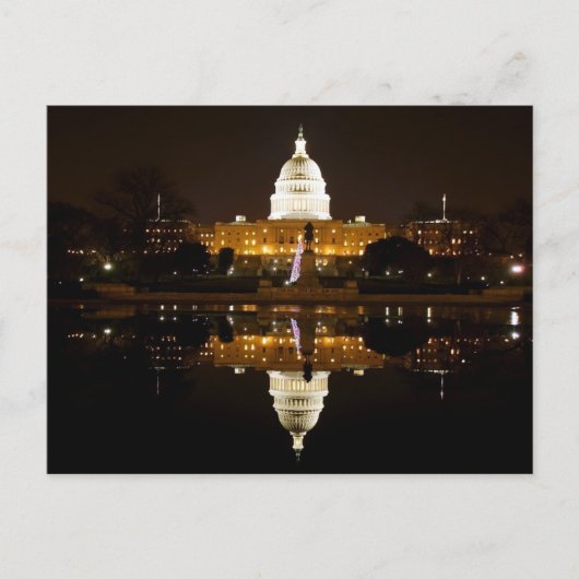 Het kerstfeest van Washington D.C. Briefkaart (Voorkant)