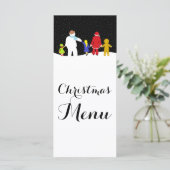 Het kerstfeestmenu menu (Staand voorkant)