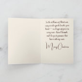 Het kerstgebed van een kardinaal feestdagen kaart (Binnen)