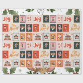 Het kerstinpakpapier van het nieuwe jaar bevat cadeaupapier (Vlak)