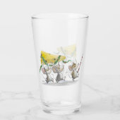 Het kerstkaasbekertje spelen glas (Achterkant)