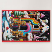 Het kerstkoekjespaar legpuzzel (Horizontaal)