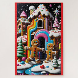 Het kerstkoekjespaar legpuzzel