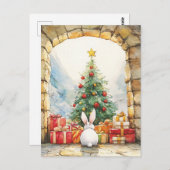 Het kerstkonijn briefkaart (Voorkant / Achterkant)
