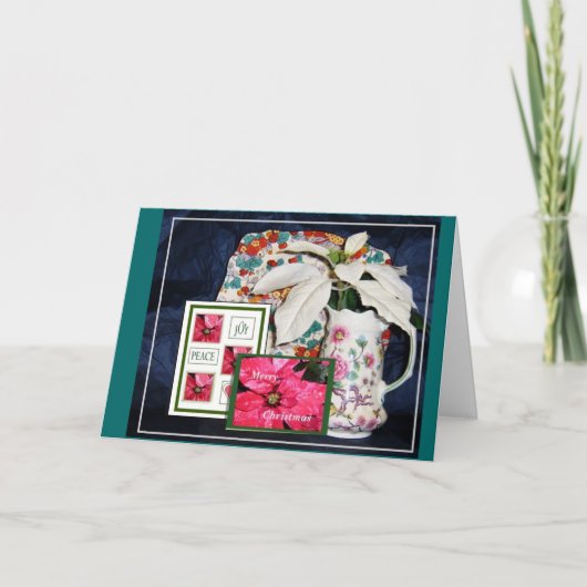 Het kerstlied feestdagen kaart (Voorkant)