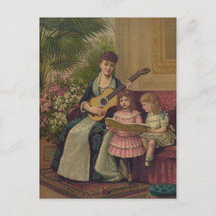 Het kerstlied feestdagenkaart